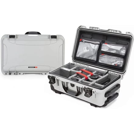 Nanuk 935 Case w/lid org./divider - Silver - Pro Photo Kit case