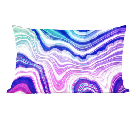 Sierkussens - Kussentjes Woonkamer - 60x40 cm - Neon - Agaat - Geode - Edelsteen