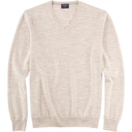 Olymp Casual Trui Wol Beige - Maat M - Heren - Pullovers