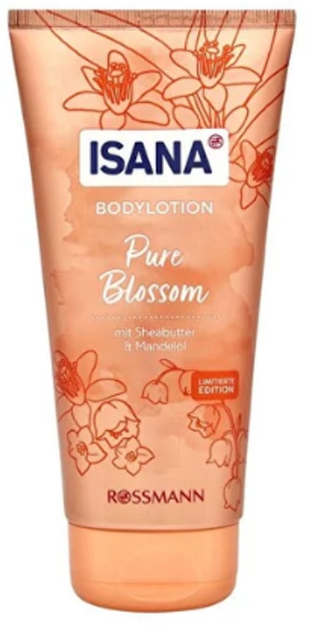 Isana Bodylotion - Pure Blossom | 1x 200ml - Sheabutter & Amandelolie | Limited Edition