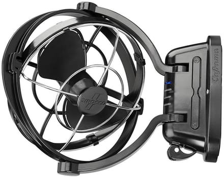 Ventilator 7 inch 3 Snelheden 12-24V voor Boot en Camper - Zwart