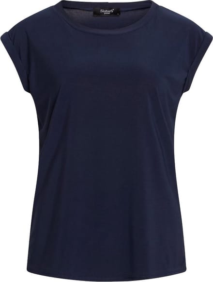 SISTERS POINT Low-a - Dames T-shirt - Navy - Maat S