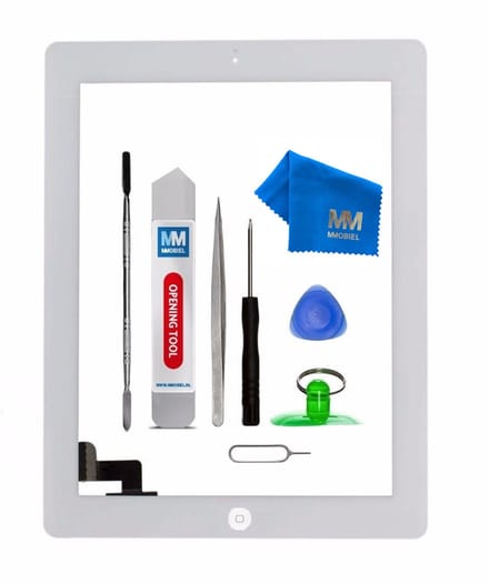 MMOBIEL Digitizer Scherm Display Glas Touchscreen voor iPad 2 (WIT) - inclusief Tools