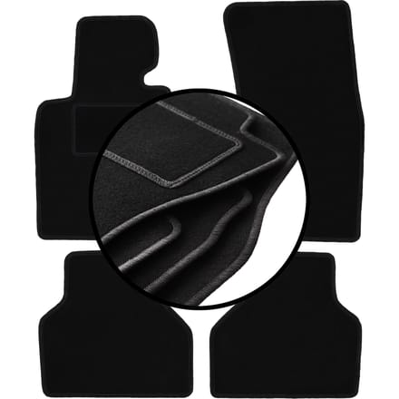 Complete set veloursmatten voor: BMW 7 E65 sedan (2001-2008)