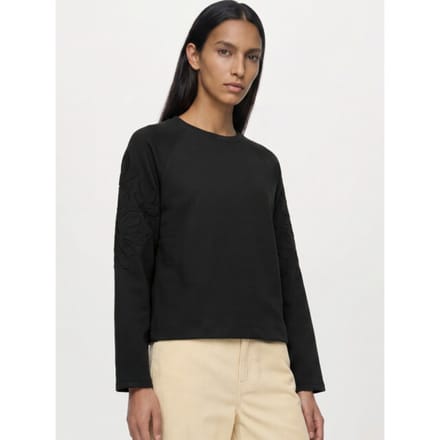 Object Objandrea re l/s o-neck emb top noo