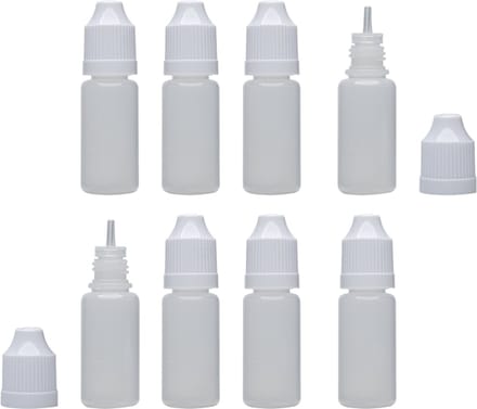 Model Craft Hobbyverf - POL1010/8 Empty Dropper Bottles - 8x Verf flesje - 8 ml
