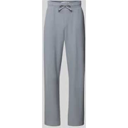 Straight fit sweatpants met elastische band