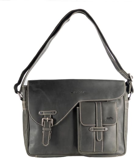 Zwarte Schoudertas Dames  – Zwarte Schoudertas Heren - Messenger Bag Leer – Postman Bag Leer