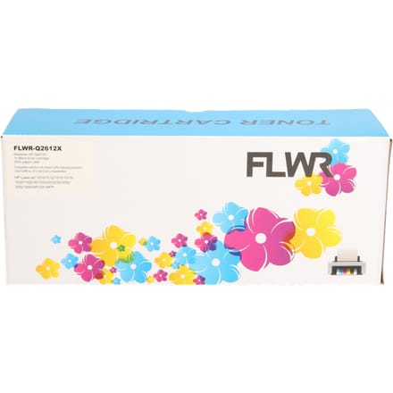 FLWR - Toner / 12X / Zwart - Geschikt voor HP
