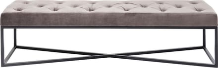 Kare Bank Crossover Grey Black 150x40cm