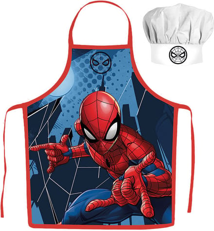 Spiderman Kokssetje Muts en Schort