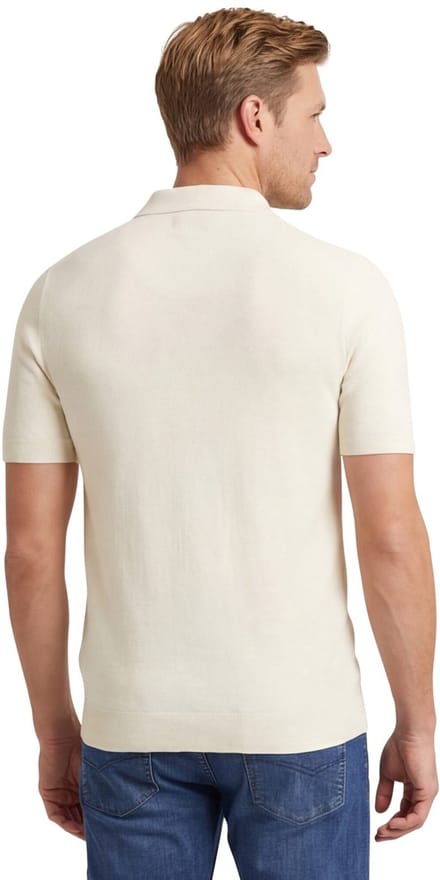 Gant poloshirt korte mouw creme
