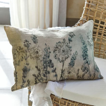 LOBERON Kussenhoes Lusse beige/blauw