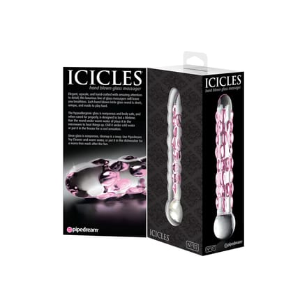 Pipedream Icicles glazendildo Icicles No. 7 paars,transparant - 7 inch