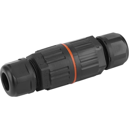 Boîte de jonction étanche IP68 pour lampe d'extérieur Connecteur de câble électrique avec connecteur rapide à 3 broches noir
