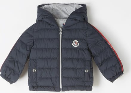 Moncler Baty pufferjack met donsvulling - Blauw - Maat 68