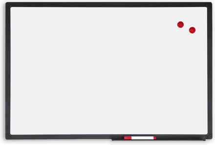 IVOL Whiteboard met zwart frame - Magnetisch - 75x100 cm