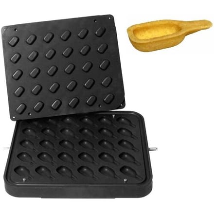 GGM Gastro Platten für Tartelette-Maschine TMPIC - Form: 30x Löffel - 68x31mm