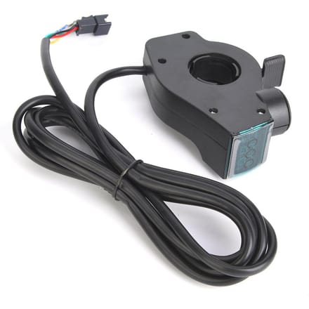 E-bike Duimgashendel LCD Digitaal Batterijspanningsdisplay Schakelaar gray