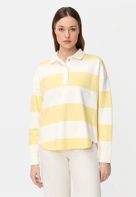 camel active Sweatshirt met knoopsluiting - Maat - Citroengeelwomenswear-S