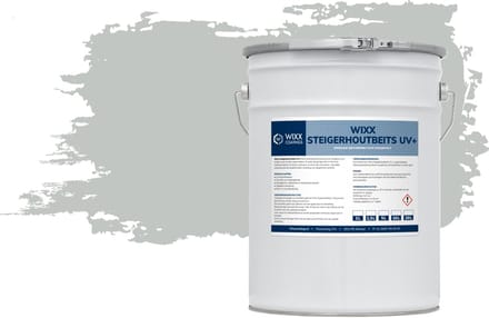 Wixx Steigerhoutbeits UV+ - 5L - RAL 7035 | Lichtgrijs