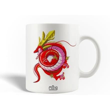 Mug en Céramique Dragon Ball shenron Rouge Anime
