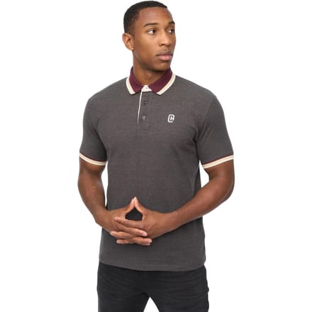 Crosshatch Heren Chimlacks Poloshirt (Zwart)