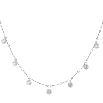 Bijoutheek Collier Munten Zilver