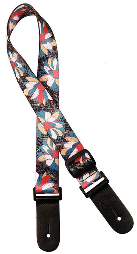 Gaucho GSTU80MC Ukulele Draagriem Veelkleurige Bloemen