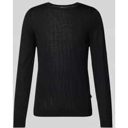 Gebreide pullover met geribde boorden