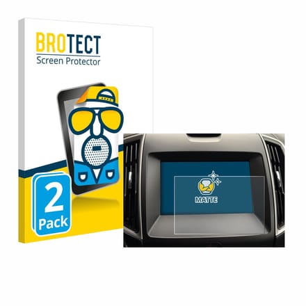 BROTECT - Screenprotector voor Ford Galaxy Infotainment Sync 3 (2019) - Folie Beschermfolie matte 2 Stuks