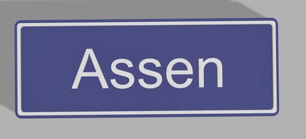 Koelkast magneet plaatsnaam Assen