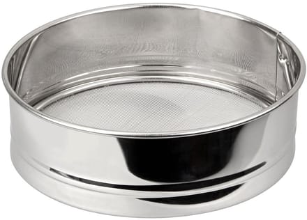 Roestvrijstalen extra fijne keukenzeef 18 cm diameter Fackelmann Basic