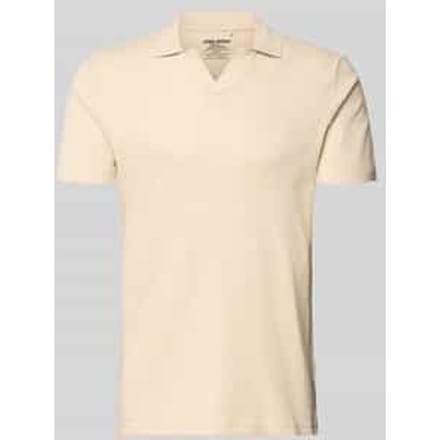 Regular fit poloshirt met structuurpatroon Model 'Heskild'