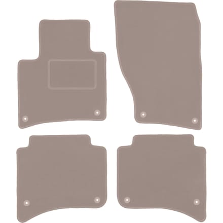 Beige veloursmatten voor: Porsche Cayenne II SUV (2010-)