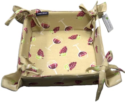 Broodmand - Stoffen mand - Wijn - Wine - Druiven - Breadbasket
