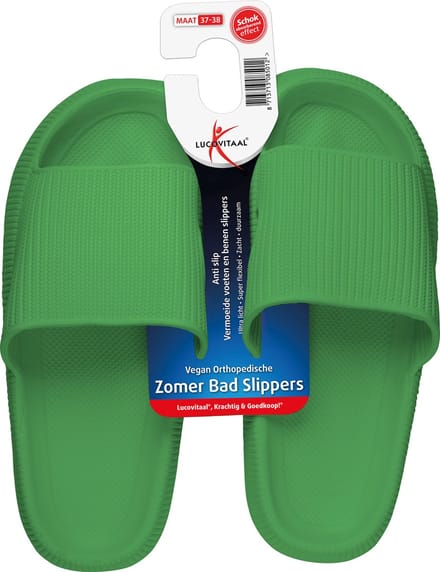 Lucovitaal Orthopedische Zomer Badslippers (Groen) Maat 35-36