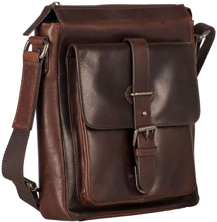 Leonhard Heyden Roma crossbody S 10 inch - Bruin