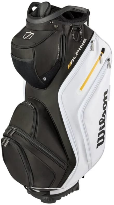 Wilson Alpine Cartbag 2026 - Zwart Wit Oranje