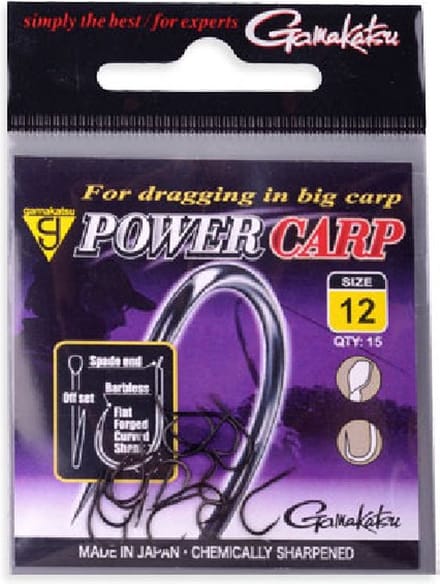 Gamakatsu Power Carp Flatted Eye Barbless #16