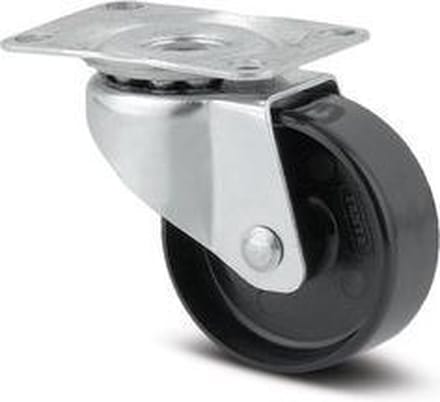 Tente Compacta zwenkwiel 38 mm met plaat 25 kg