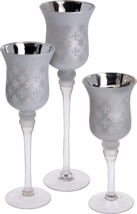 Home & Styling Set van 3 luxe kandelaren