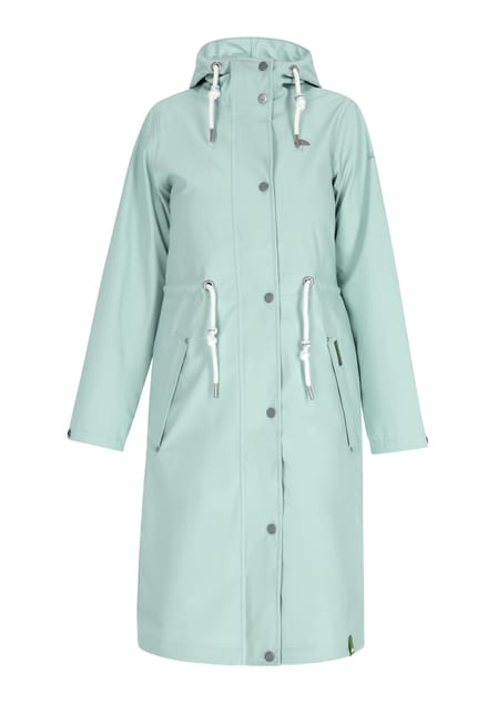 Schmuddelwedda Regenjas gemaakt van gerecycled polyester Dames pastel mint