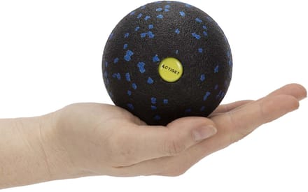 Actiget® Massage Bal | Triggerpoint Bal | Lacrosse Bal | Massage | Blauw/Zwart | 8 cm