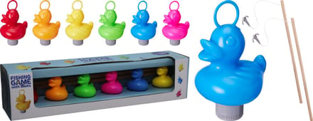Home & Styling Eenden Vangspel - 6 Eendjes met 2 Hengels - Multi