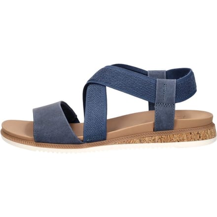 Skechers Bobs Desert Kiss Low Sandalen Plat - blauw - Maat 41