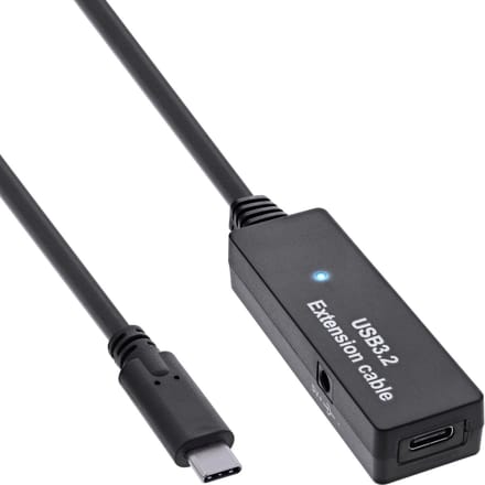 InLine USB-C actieve verlengkabel | USB3.0 5 Gbps | 5 meter