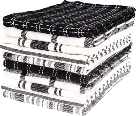 Set van 10 Platte Keukendoeken - 100% Absorberend Katoen