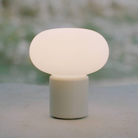New Works oplaadbare lamp Karl-Johan, lichtgrijs, IP65