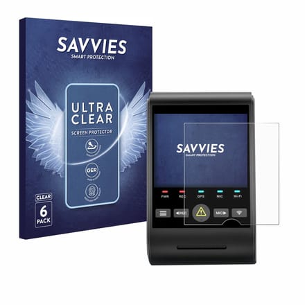 Savvies - Screenprotector voor VIOFO A229 PRO - Folie Beschermfolie transparant 6 Stuks